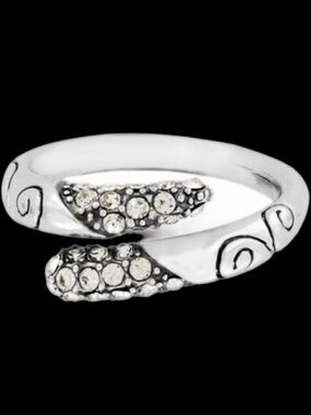 Brighton Cristalina Ring: Size: 8. Cristal wrap around ring.